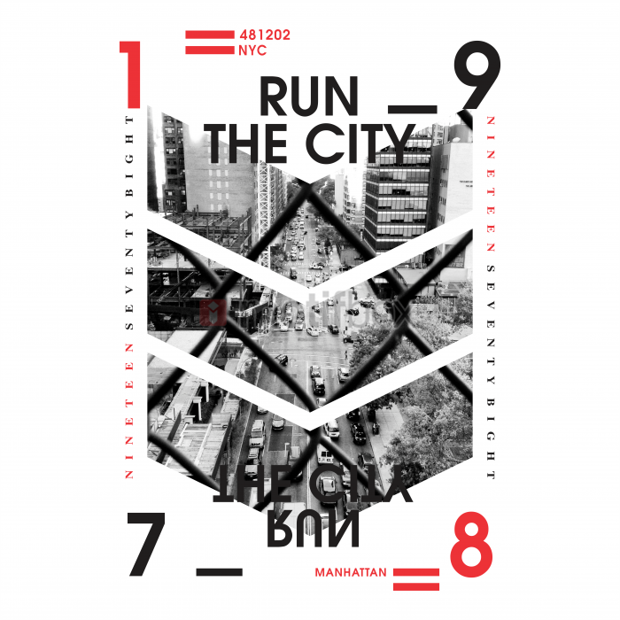 run the city t-shirt design