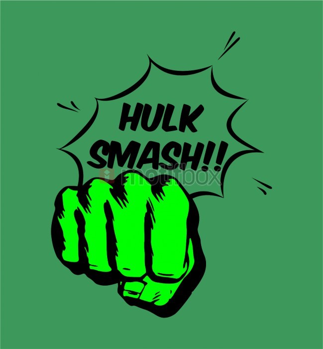 hulk  smash design 