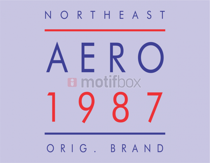 aero typography design  
