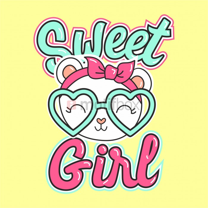 girls t- shirt vector design