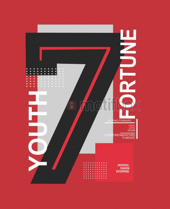 7 youth fortune t shirt design 