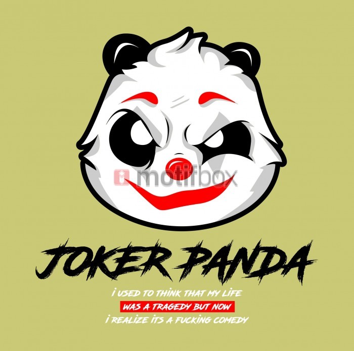 panda joker design