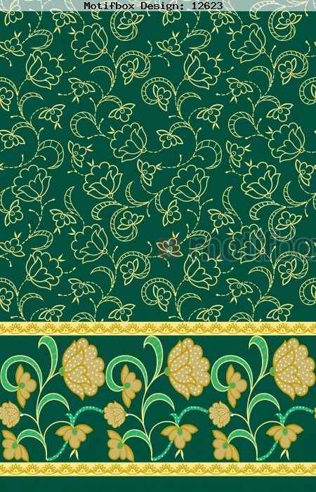 FLORAL DESIGN WITH BORDER FLORAL DESIGN WITH BORDER