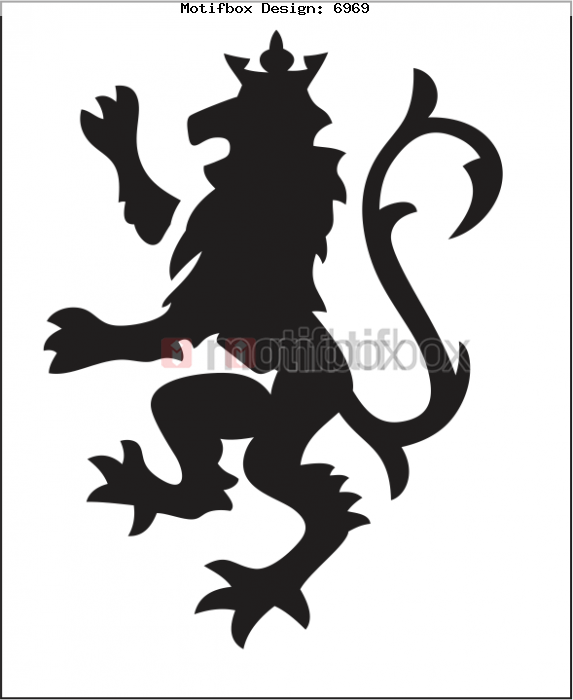 CYBERIAN LION STAND VECTOR