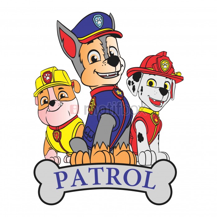 paw patrol cartoon design 