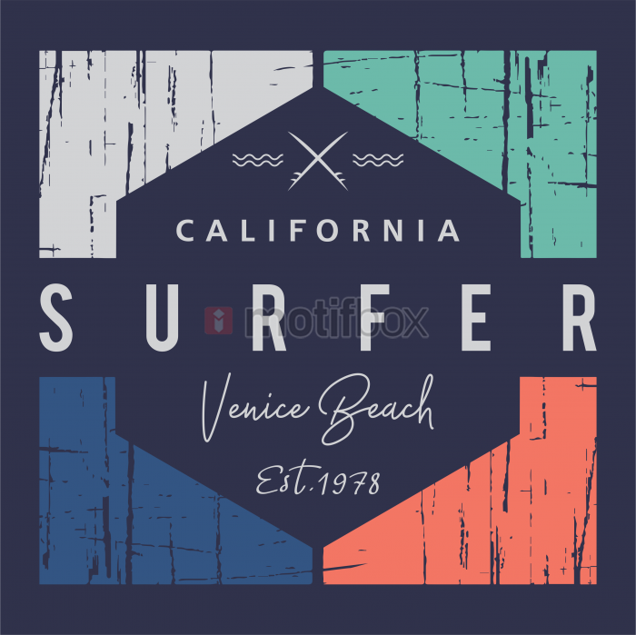california surfer design