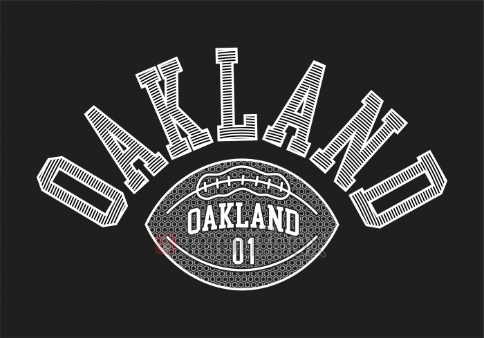 oakland rugby ball t-shirt , design