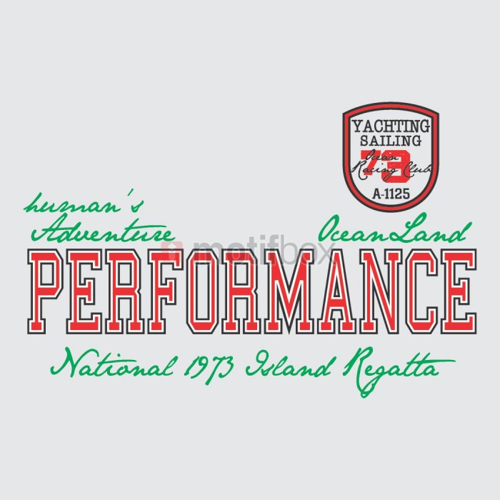 performance t-shirt vector logo