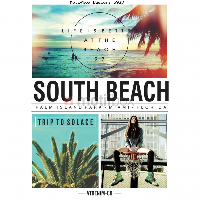 SOUTH BEACH  T-SHIRT DESIGN 