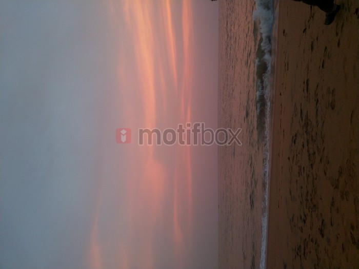 kerala beach at the evening